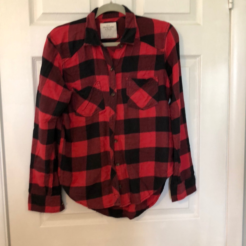 Abercrombie Buffalo plaid button down flannel